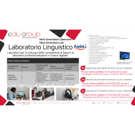 Lain 2 - Lab. linguistico con audio comparativo, arredo incluso