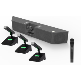 Empire TY.SBU4PRO: Soundbar Professionale completo con 4 Radiomicrofoni e Webcam 4K