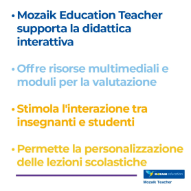 Mozaik TEACHER – Licenza Utente/Docenze - Abbonamento 5 Anni – Multipiattaforma – (INCLUSA XR)