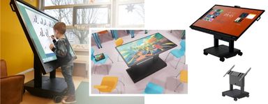 Carrelli e Supporti per Monitor Interattivi a scuola con EduGroup